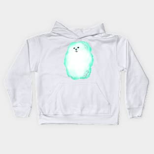 Cute cloudy face dog Kids Hoodie